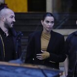 Joana Sanz a su salida de la Audiencia de Barcelona por el juicio contra Dani Alves