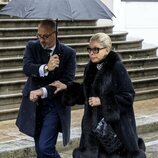 Marina Doria en el funeral de Víctor Manuel de Saboya