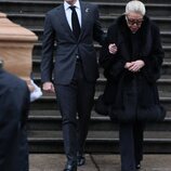 Filiberto de Saboya y Marina Doria en el funeral de Víctor Manuel de Saboya