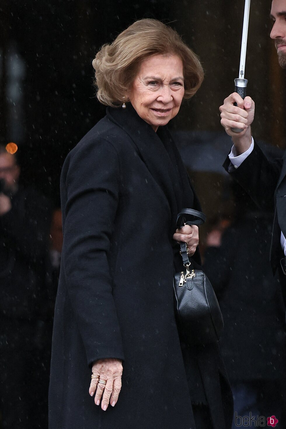 La Reina Sofía en el funeral de Víctor Manuel de Saboya