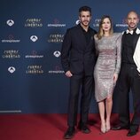 Dani Tatay, Natalia Sánchez y Alain Hernández en el estreno de 'Sueños de libertad'