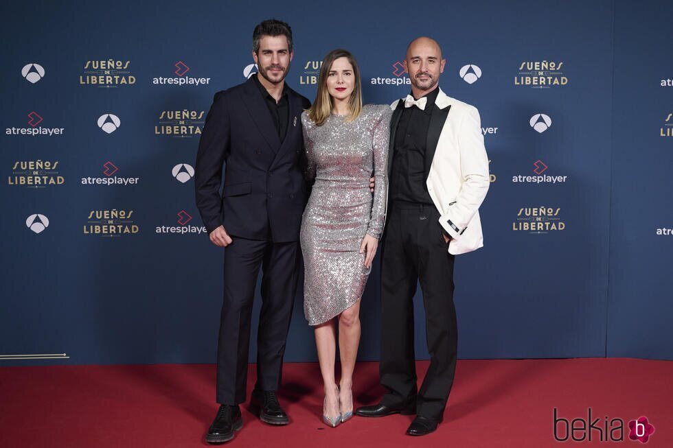 Dani Tatay, Natalia Sánchez y Alain Hernández en el estreno de 'Sueños de libertad'