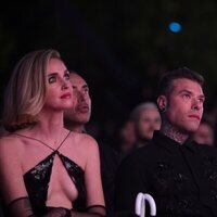 Chiara Ferragni y Fedez durante la proyección en la premiere de la segunda temporada de 'The Ferragnez' en Milán