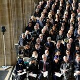 La Familia Real Británica y Lady Penny Mountbatten en el homenaje a Constantino de Grecia en Windsor