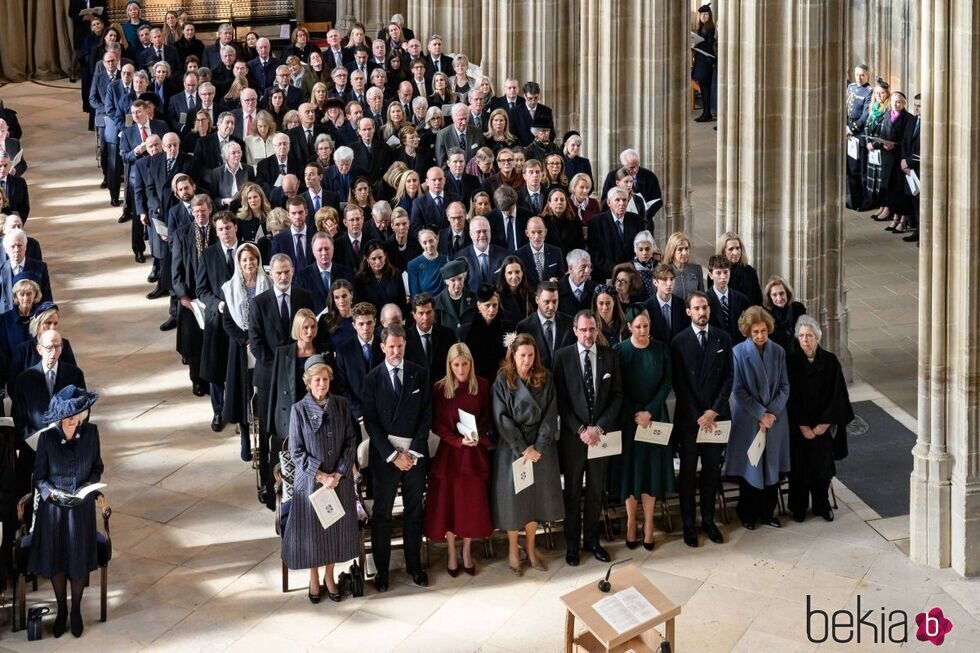 La Familia Real Griega y otros royals en el homenaje a Constantino de Grecia en Windsor