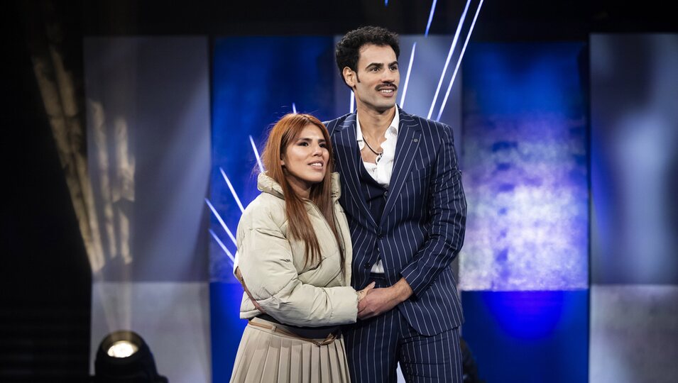 Isa Pantoja y Asraf Beno en su reencuentro en la segunda semifinal de 'GH DÚO 2'