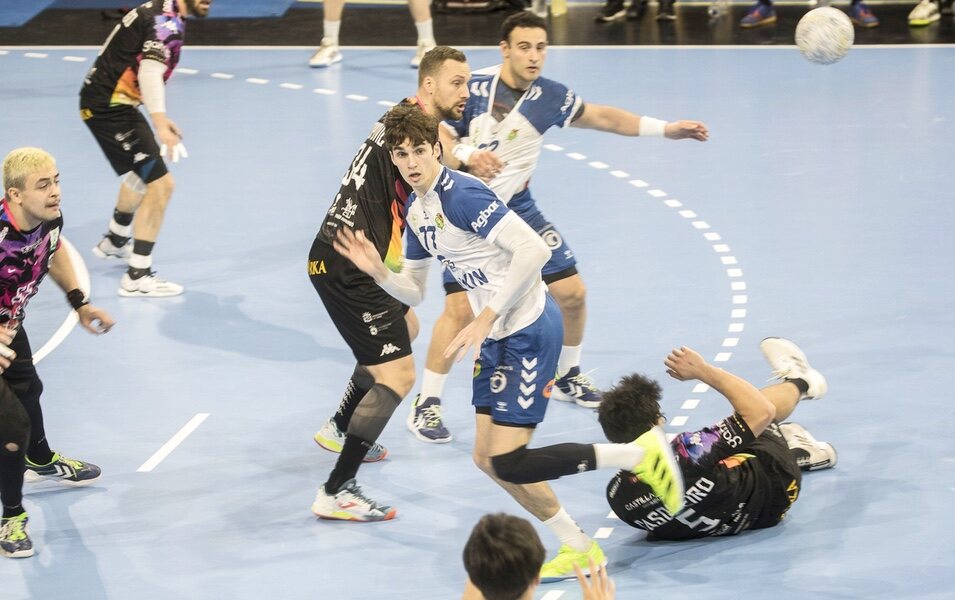 Pablo Urdangarin en su partido de balonmano contra el Ademar