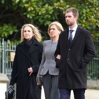 La Infanta Elena, la Infanta Cristina y Juan Urdangarin en el homenaje a Constantino de Grecia en Windsor