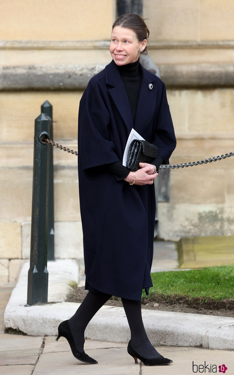 Lady Sarah Chatto en el homenaje a Constantino de Grecia en Windsor