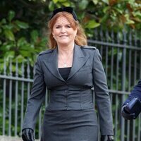 Sarah Ferguson en el homenaje a Constantino de Grecia en Windsor