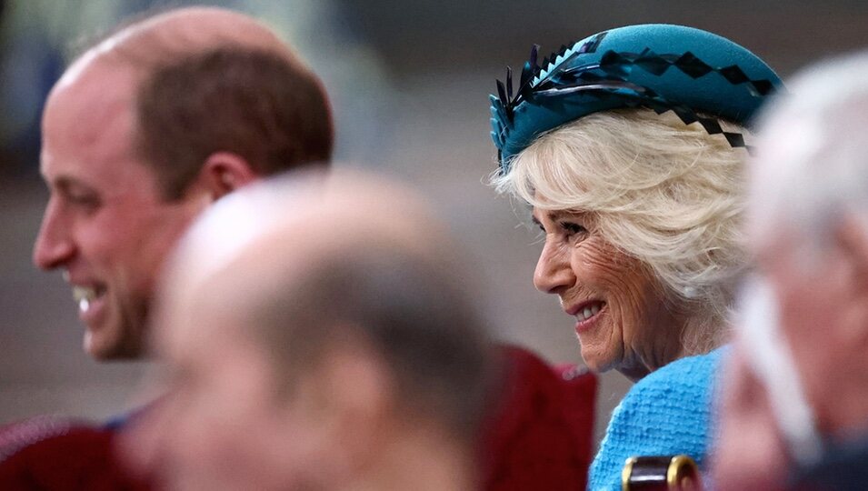 El Príncipe Guillermo y la Reina Camilla, muy sonrientes en el Día de la Commonwealth 2024