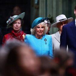 La Princesa Ana, la Reina Camilla y el Príncipe Guillermo en el Día de la Commonwealth 2024