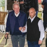 El Rey Juan Carlos tras una cena en Cambados