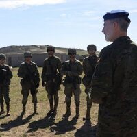 El Rey Felipe VI y Princesa Leonor en el Campo de Maniobras San Gregorio de la Academia de Zaragoza