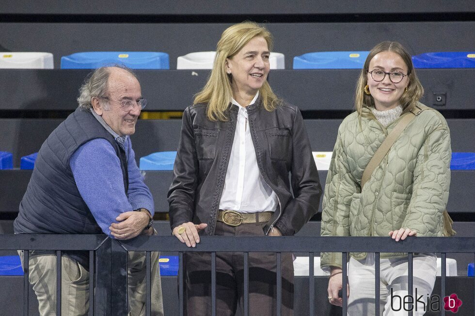 La Infanta Cristina y Johanna Zott en un partido de Pablo Urdangarin