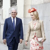 Esperanza Aguirre y Fernando Ramírez de Haro en la boda de José Luis Martínez-Almeida y Teresa Urquijo