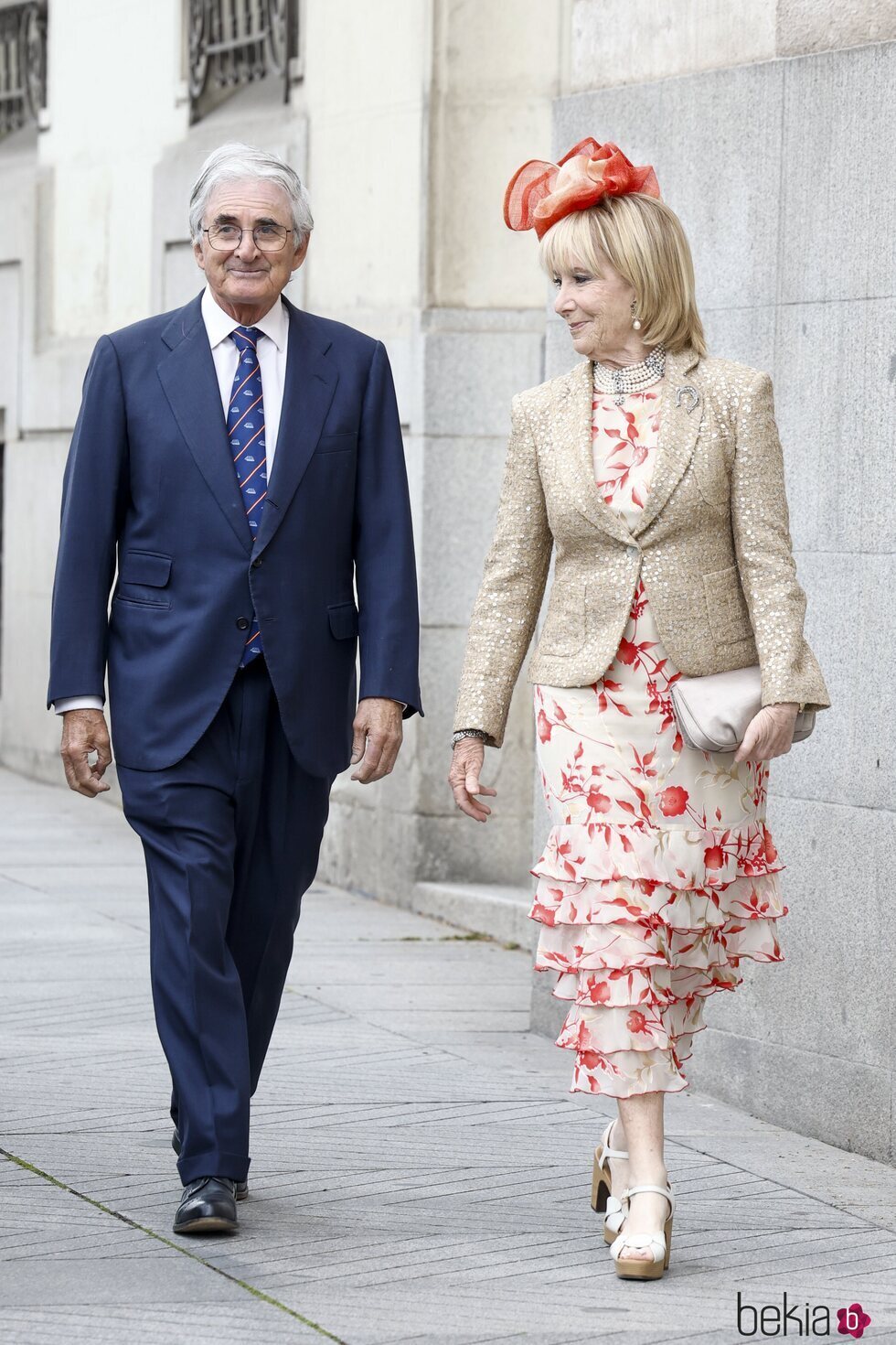 Esperanza Aguirre y Fernando Ramírez de Haro en la boda de José Luis Martínez-Almeida y Teresa Urquijo