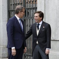 Alberto Núñez Feijóo y Almeida en día de la boda de Alcalde de Madrid con Teresa Urquijo