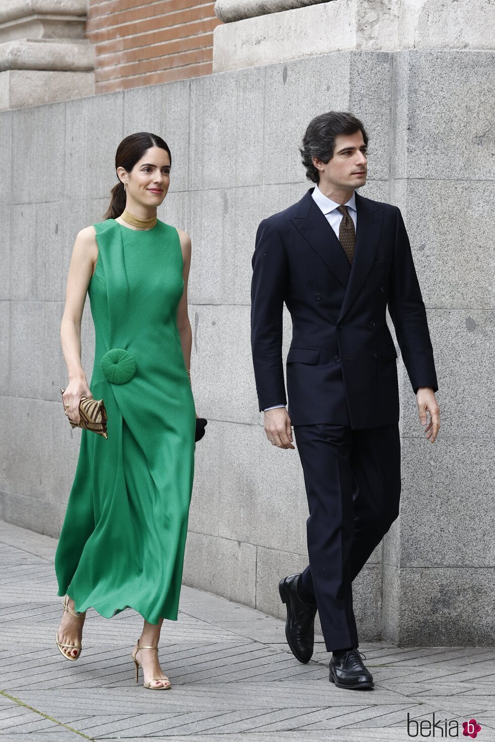 Sofía Palazuelo y Fernando Fitz-James Stuart en la boda de José Luis Martínez-Almeida y Teresa Urquijo