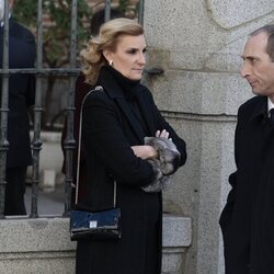 María y Alfonso Zurita en el funeral de Fernando Gómez-Acebo