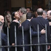 Froilán y Victoria Federica, muy cariñosos con Beltrán Gómez-Acebo y Bruno Gómez-Acebo en la misa funeral por Fernando Gómez-Acebo