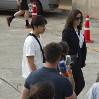 Silvia Bronchalo llegando a la segunda sesión del juicio a Daniel Sancho en Tailandia