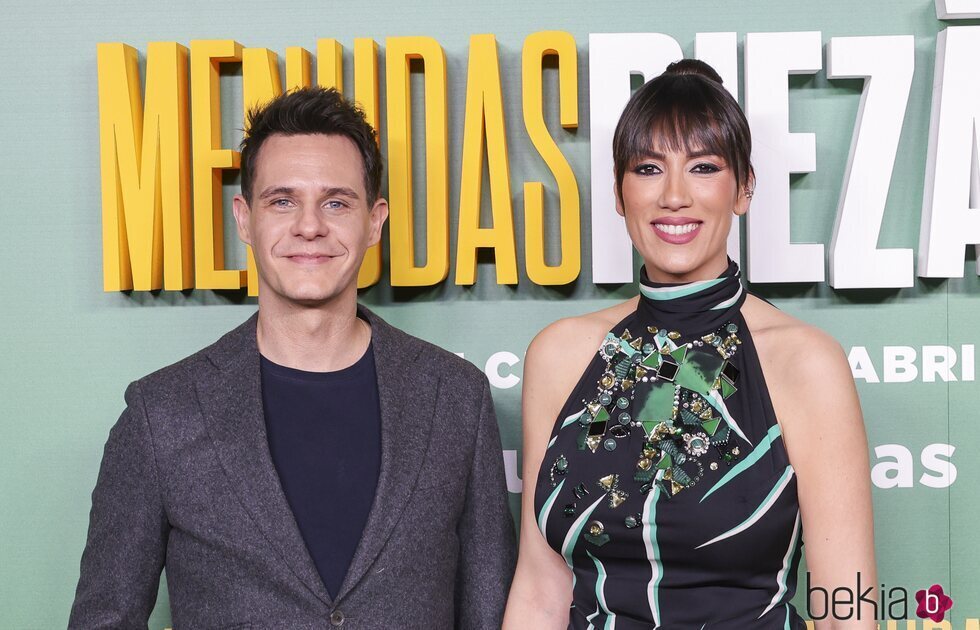 Christian Gálvez y Patricia Pardo en el estreno de la película 'Menudas piezas'