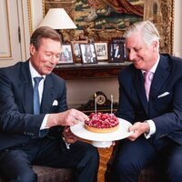 Enrique de Luxemburgo y Felipe de Bélgica celebrando juntos su cumpleaños