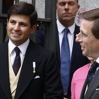 Juan Urquijo y Almeida en la boda de Almeida y Teresa Urquijo