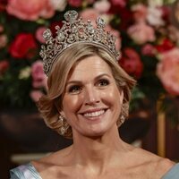 Máxima de Holanda con la Tiara Estuardo en la cena de gala por la Visita de Estado de los Reyes de España a Países Bajos