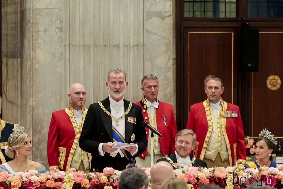 El Rey Felipe VI en su discurso en la cena de gala por su Visita de Estado a Países Bajos