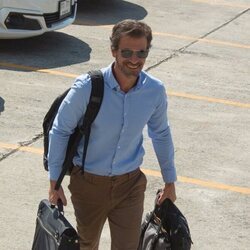 Rodolfo Sancho llegando a la quinta sesión del juicio a Daniel Sancho en Tailandia