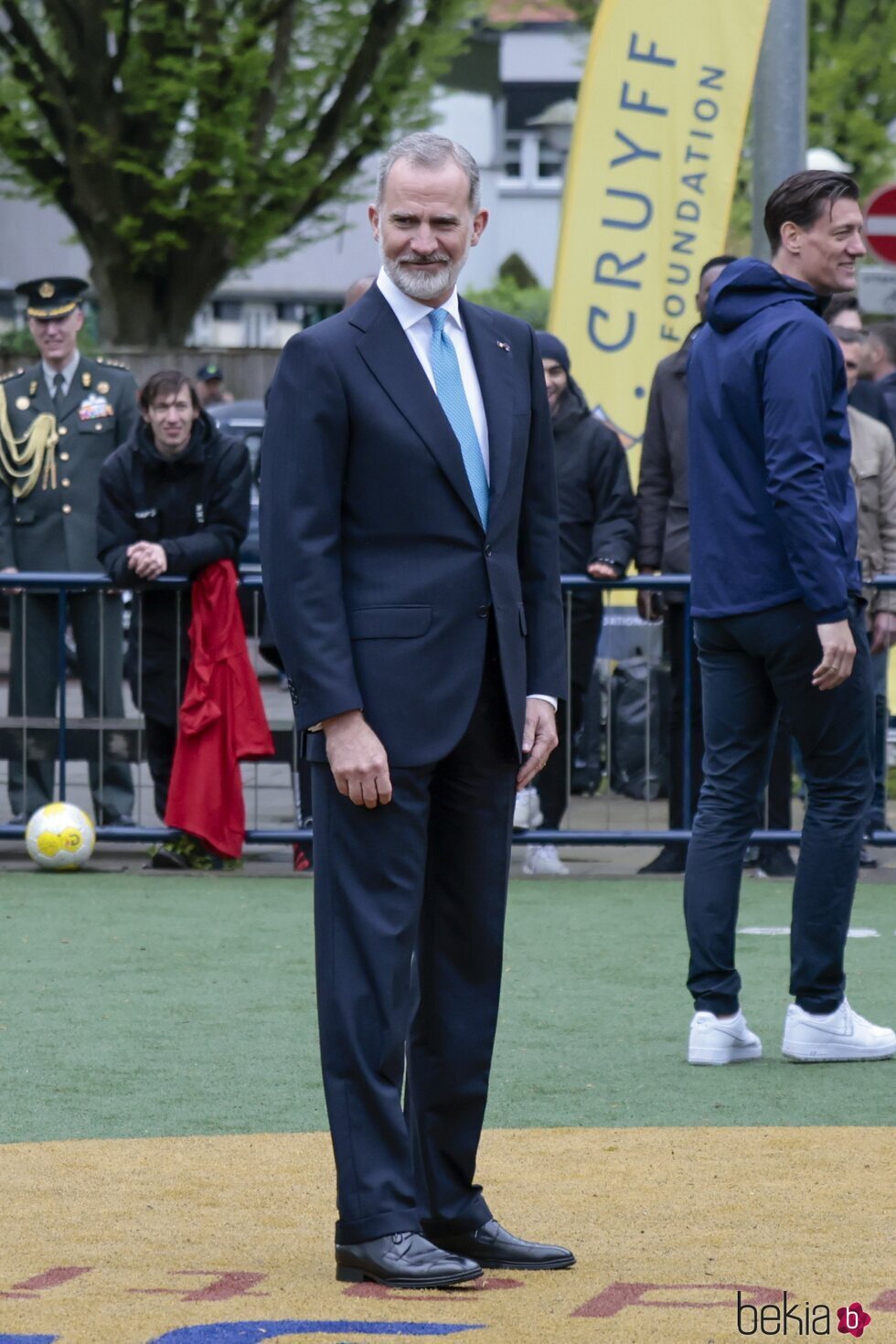 El Rey Felipe VI en la FundaciÃ³n Cruyff en su Visita de Estado a PaÃ­ses Bajos