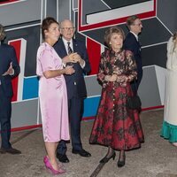 Margarita de Holanda y Pieter van Vollenhoven en el Museo Straat de Amsterdam en la Visita de Estado de los Reyes de España a Países Bajos