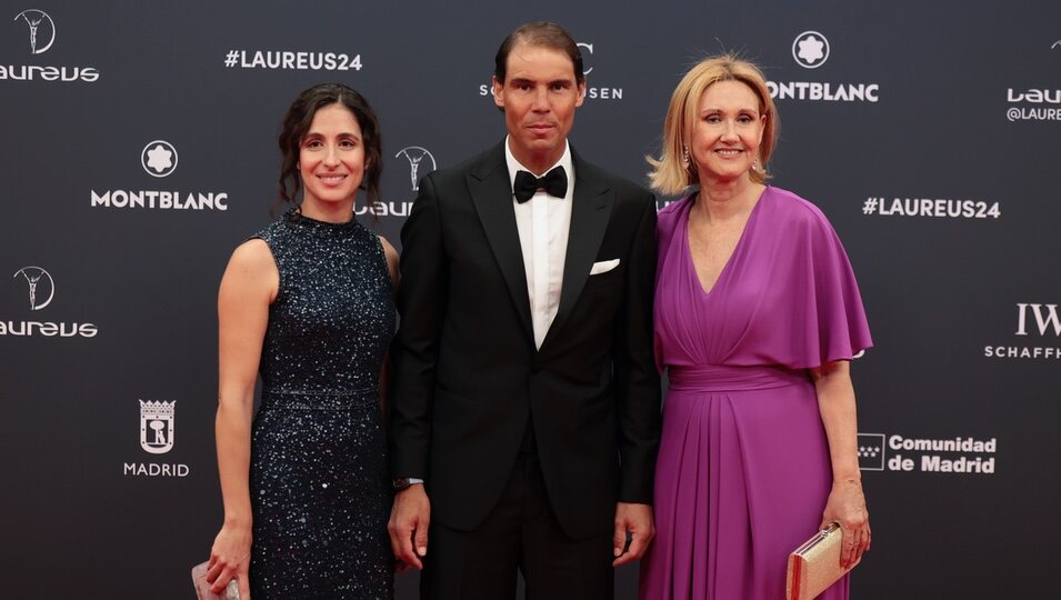 Xisca Perelló, Rafa Nadal y su madre han acudido a los Premios Laureus 2024