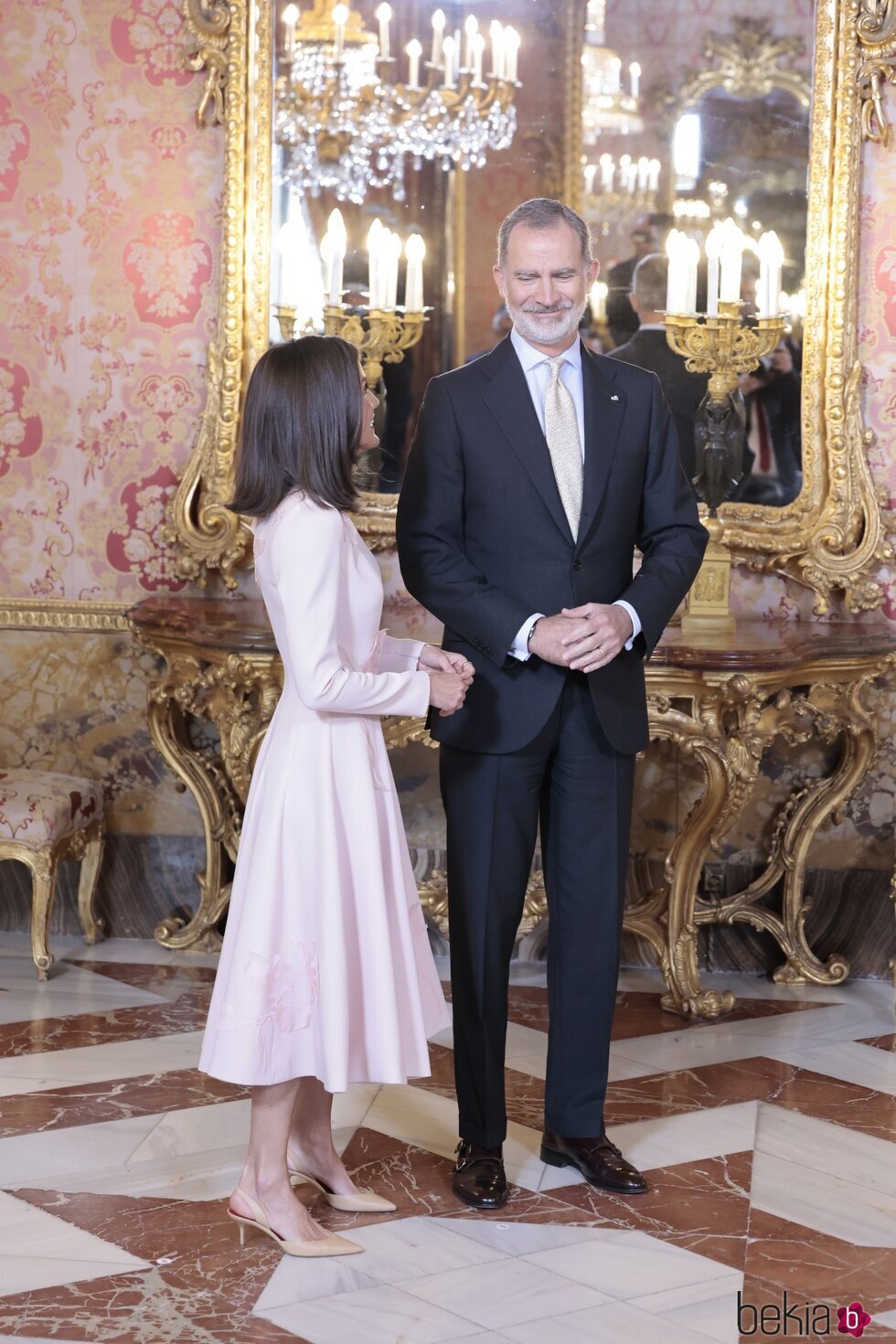 Los Reyes Felipe y Letizia en el almuerzo por el Premio Cervantes 2023