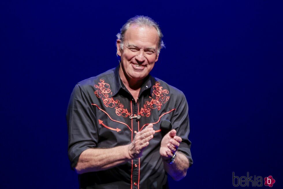 Bertín Osborne, sonriente en un concierto en Madrid