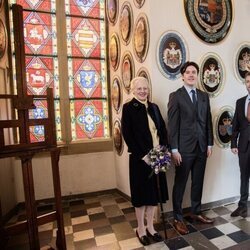 Margarita de Dinamarca, Christian de Dinamarca y Federico de Dinamarca en el Museo de Historia Nacional de Frederiksborg 