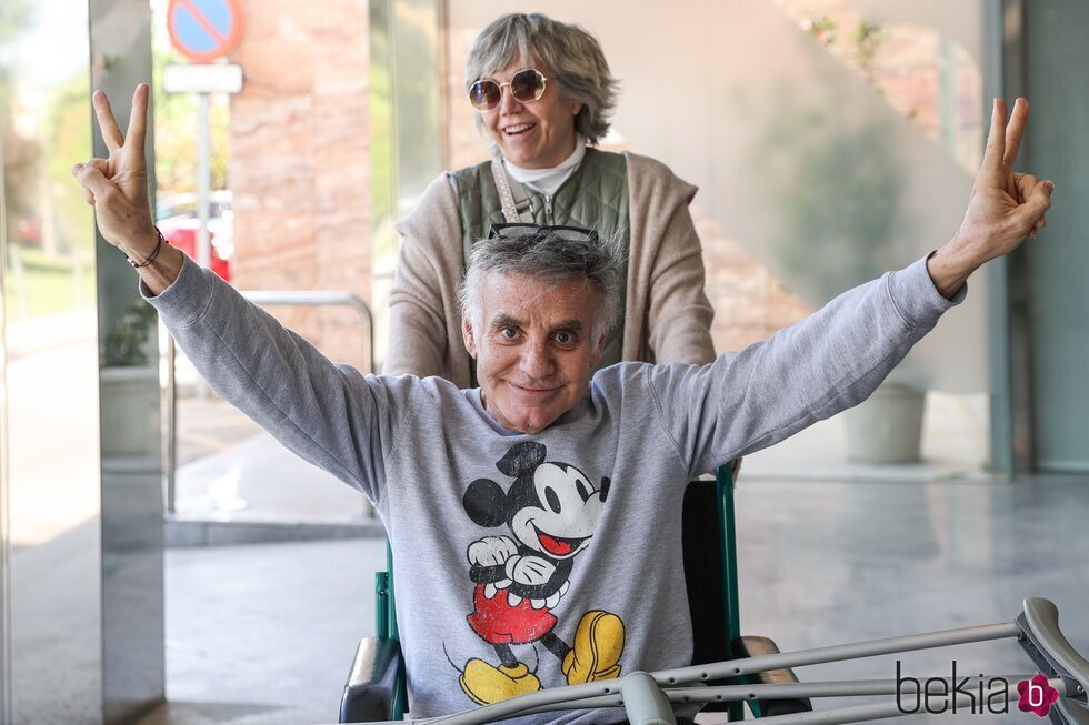 Joaquín Torres, feliz tras recibir el alta hospitalaria