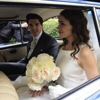 Javier García-Obregón y Eugenia Gil como marido y mujer en su boda