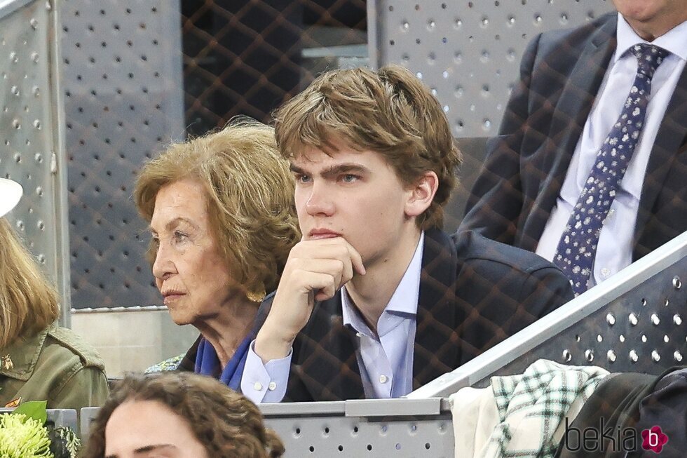 Miguel Urdangarin y la Reina Sofía en el Mutua Madrid Open de Tenis 2024