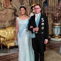 Victoria y Daniel de Suecia en la cena de gala por la Visita de Estado de Federico y Mary de Dinamarca a Suecia