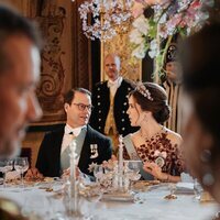 Daniel de Suecia y Mary de Dinamarca en la cena de gala por la Visita de Estado de Federico y Mary de Dinamarca a Suecia