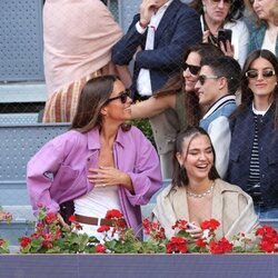 Laura Escanes y María Pombo hablan con David Broncano en el Mutua Madrid Open de Madrid 2024