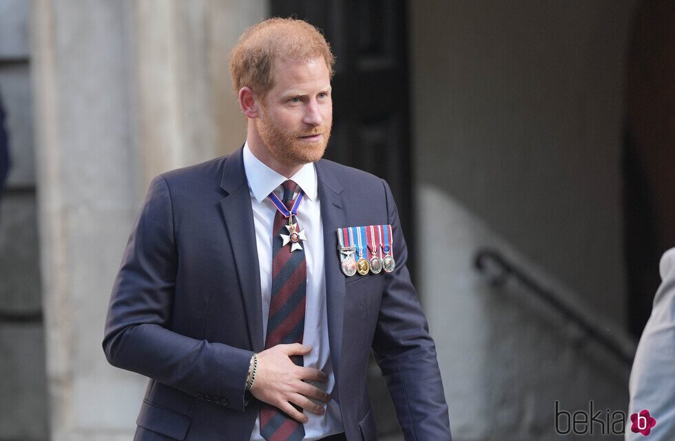 El Príncipe Harry en el servicio religioso por los 10 años de los Invictus Games