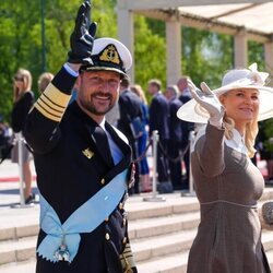 Haakon y Mette-Marit de Noruega en la Visita de Estado de los Reyes de Dinamarca a Noruega