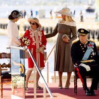 Harald y Sonia de Noruega, Mette-Marit de Noruega y Mary de Dinamarca en la Visita de Estado de los Reyes de Dinamarca a Noruega