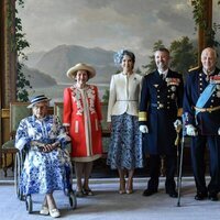 Astrid de Noruega, Sonia de Noruega, Federico y Mary de Dinamarca, Harald de Noruega y Haakon y Mette-Marit de Noruega