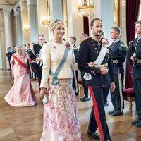 Haakon y Mette-Marit de Noruega y Astrid de Noruega en la cena de gala por la Visita de Estado de los Reyes de Dinamarca a Noruega 