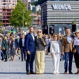 Haakon y Mette-Marit de Noruega, Sonia de Noruega y Federico y Mary de Dinamarca en Bjørvika